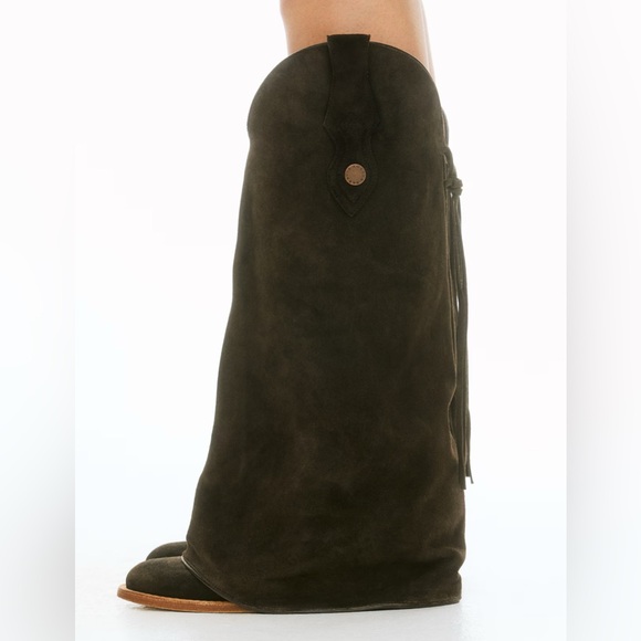 Hm Lorena Saravia western inspired suede boots - Picture 3 of 12